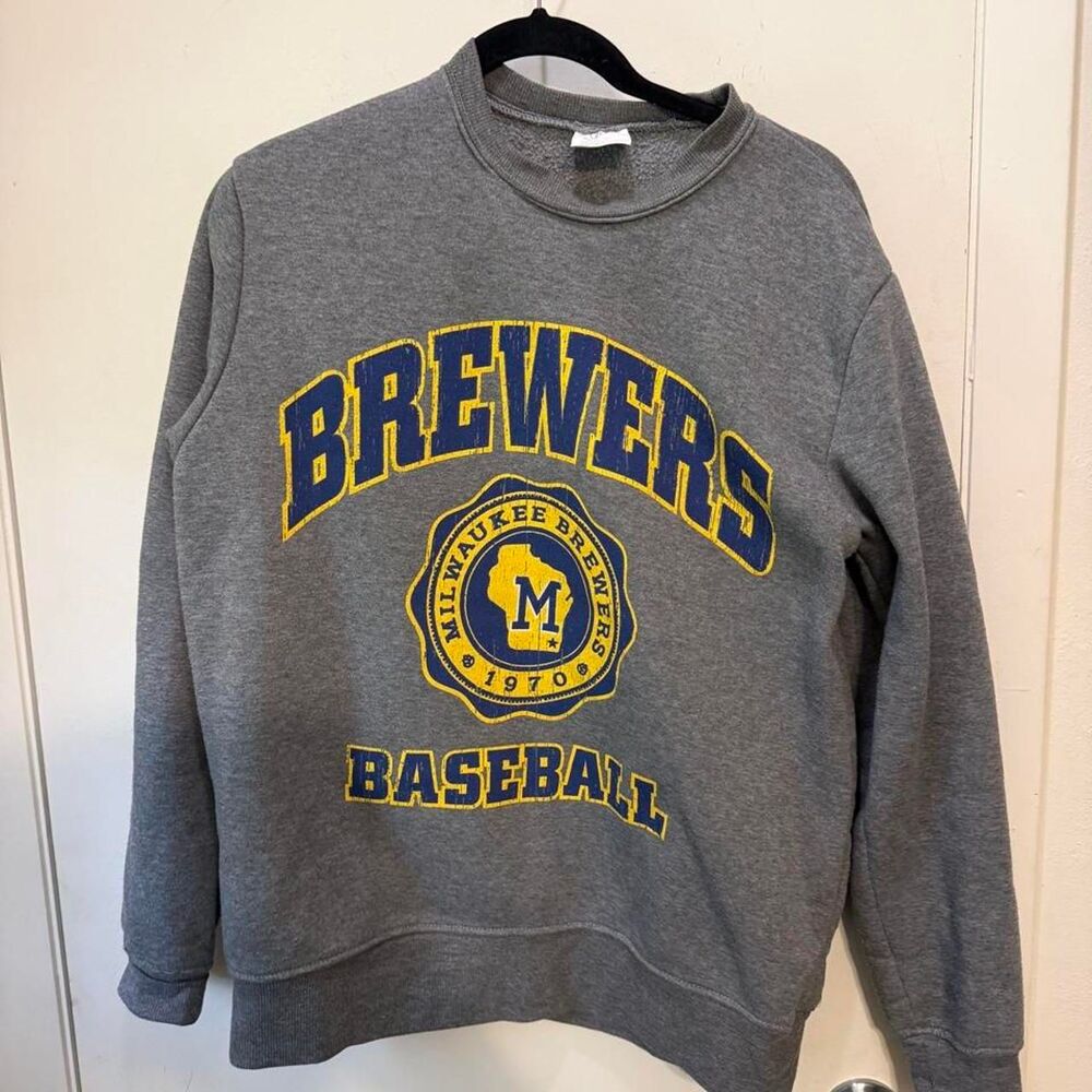 Mlb Men's Grey Sweatshirt